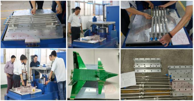 Apparecchiatura di collaudo di vibrazione della Tabella di slittamento di MIL-STD 810F 500X500mm per il laboratorio 4
