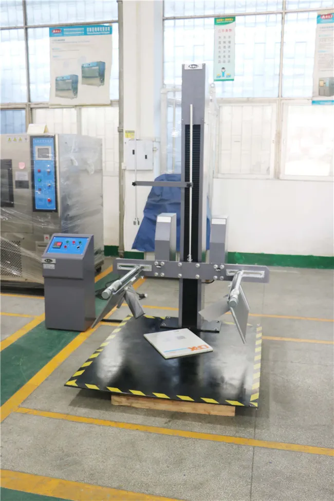 Free fall high precision drop test system for packaging laboratory – side view